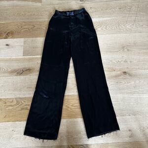 Bebe - High Waist Wide Leg Pants in Black